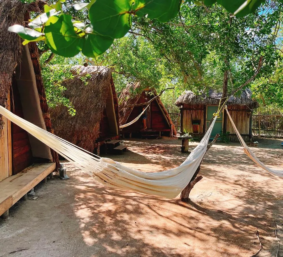 Campsite La Aldea Holbox Cabanas Y Camping